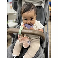 Bitzy Busy Ring - Teething Activity Toy (Bunny)