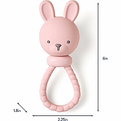 Sweetie Rattle™ - Silicone Rattle with Jingle Sound (Bunny)