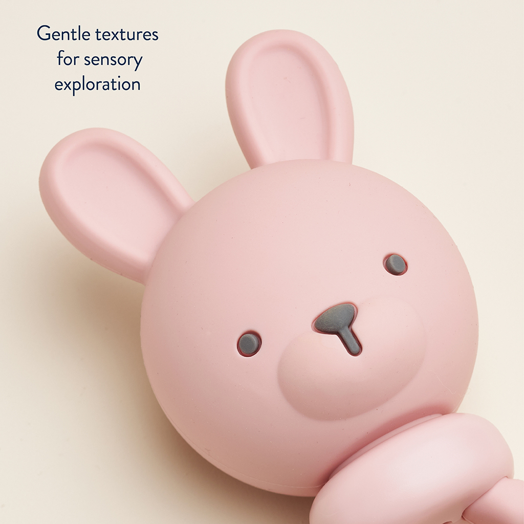 Sweetie Rattle™ - Silicone Rattle with Jingle Sound (Bunny)