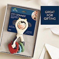 Itzy Spinner - Sensory Teething Rattle (Cow)