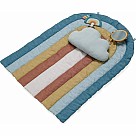 Ritzy Tummy Time Rainbow Mat with Toys
