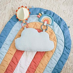 Ritzy Tummy Time Rainbow Mat with Toys