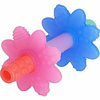 Teensy Tubes - Silicone Teething Chew Tube (Pink Rainbow)