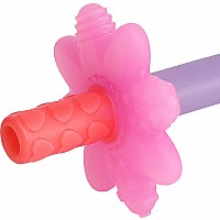 Teensy Tubes - Silicone Teething Chew Tube (Pink Rainbow)