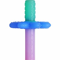 Teensy Tubes - Silicone Teething Chew Tube (Pink Rainbow)