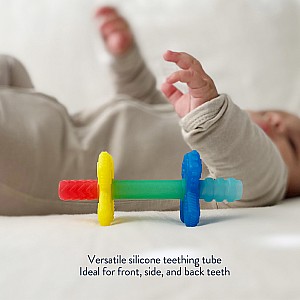 Teensy Tubes™ - Silicone Teething Chew Tube (Rainbow)