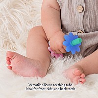 Teensy Tubes - Silicone Teething Chew Tube (Rainbow)