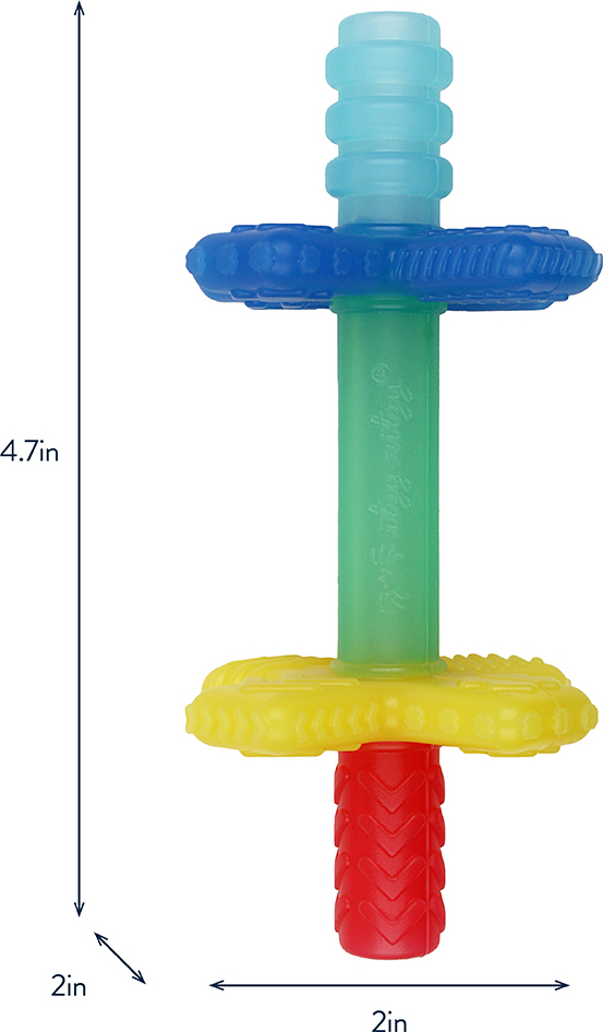 Teensy Tubes™ - Silicone Teething Chew Tube (Rainbow)