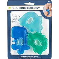 Cutie Coolers - Water-filled Teether (DIno (3-Pack))