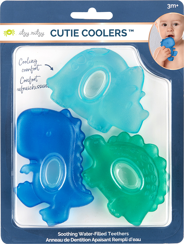 Cutie Coolers - Water-filled Teether (DIno (3-Pack))