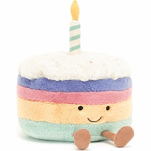 Amuseable Rainbow Birthday Cake