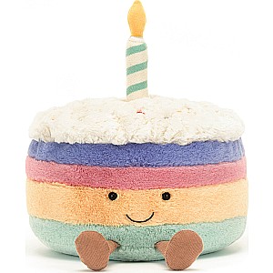 Amuseable Rainbow Birthday Cake
