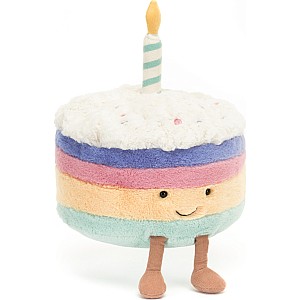Amuseable Rainbow Birthday Cake