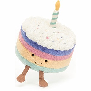 Amuseable Rainbow Birthday Cake