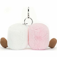 JellyCat Amuseables Pair Of Marshmallows Bag Charm