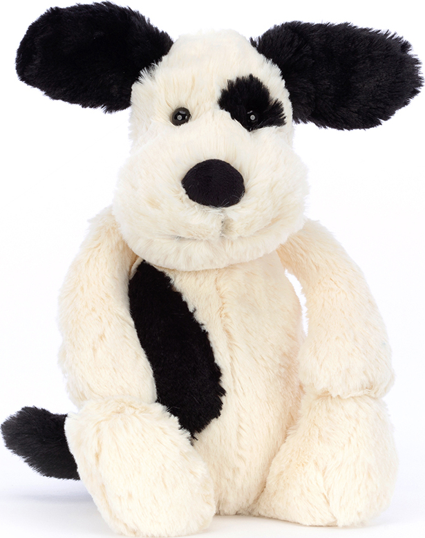 Bashful Black & Cream Puppy Medium