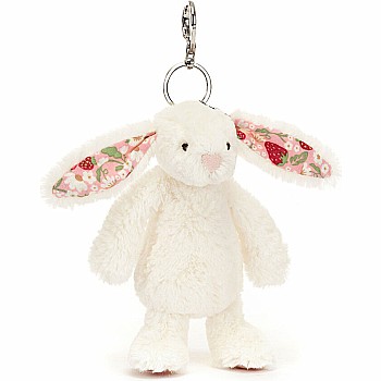 Blossom Cream Bunny 'Berry' Bag Charm