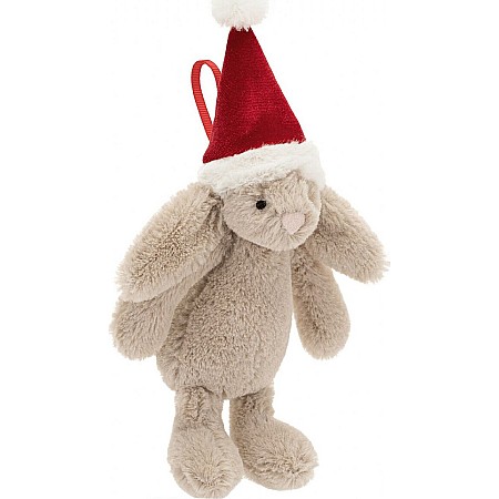 Bashful Christmas Bunny Decoration