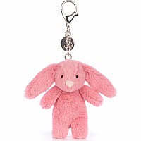 Bashful Bunny Pink Bag Charm