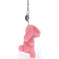 Bashful Bunny Pink Bag Charm