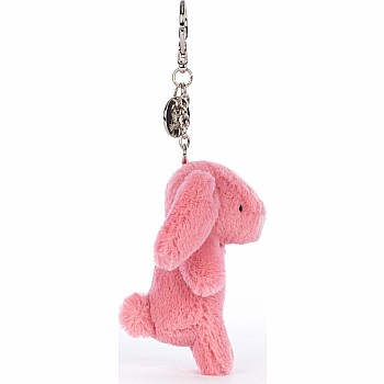 Bashful Bunny Pink Bag Charm