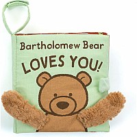 Jellycat Bartholomew Bear Loves You Fabric Book