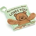 Jellycat Bartholomew Bear Loves You Fabric Book