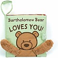 Jellycat Bartholomew Bear Loves You Fabric Book