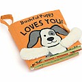 Jellycat Bashful Puppy Loves You Fabric Book