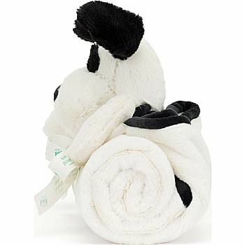 Bashful Black and Cream Puppy Blankie