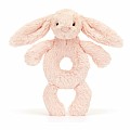 Jellycat Bashful Blush Bunny Ring Rattle