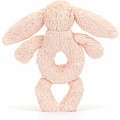 Jellycat Bashful Blush Bunny Ring Rattle