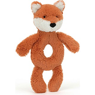 Bashful Fox Cub Ring Rattle