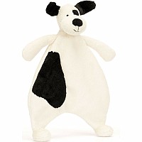 Jellycat Bashful Black and Cream Puppy Comforter