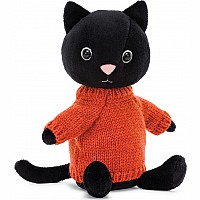 Jellycat Knitten Kitten Tangerine
