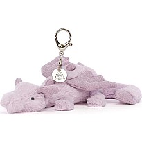 Lavender Dragon Bag Charm