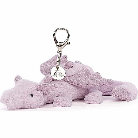 Lavender Dragon Bag Charm