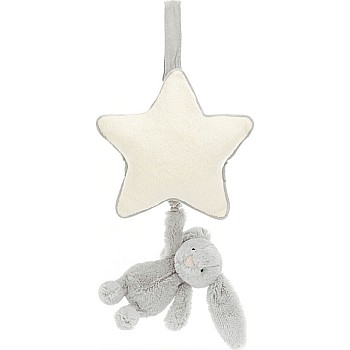 Bashful Bunny Musical Pull (Silver Grey)