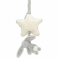 Jellycat Bashful Grey Bunny Musical Pull