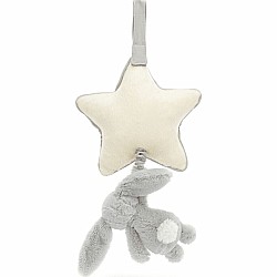 Bashful Bunny Musical Pull (Silver Grey)