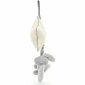 Jellycat Bashful Grey Bunny Musical Pull