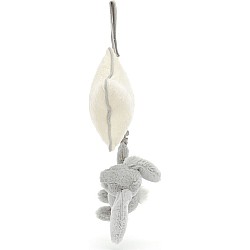 Bashful Bunny Musical Pull (Silver Grey)