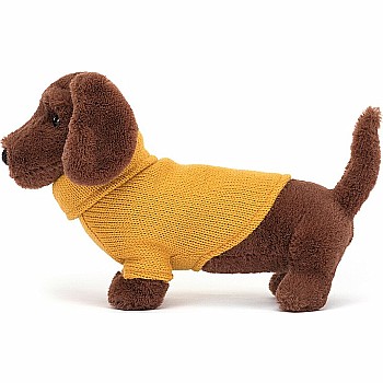 Sweater Sausage Dog Yellow