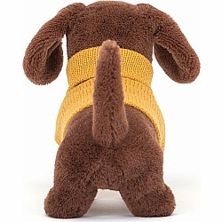 Sweater Sausage Dog Yellow