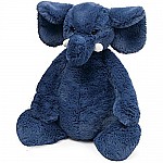 Jellycat Bashful Blue Elephant, Medium - 12 inches