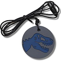 Dino Pendant (Gray and Blue)