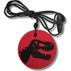 Dino Pendant, Red/Black