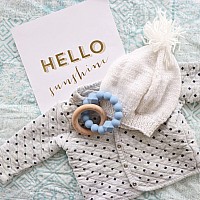 Moon Teether (Soft Blue)