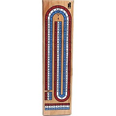 Triple-Track Color Cribbag Board