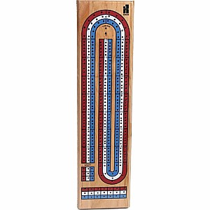Triple-Track Color Cribbag Board